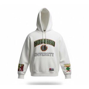 Nike Air Jordan x Howard University Fleece Pullover Hoodie White Size Large NWT